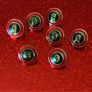 ONE SET (of 6) LEFT - Iconic Gucci buttons